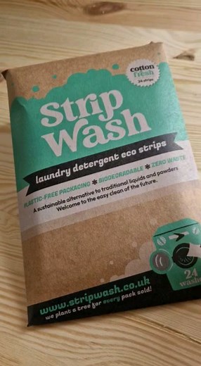 6 comments | These smart new eco friendly laundry detergent sheets by StripWash dissolve in the washing machine!  The power of regular detergent compressed into a lightweight strip that gives your clothes a proper wash.  Reduces carbon emissions by 94% compared to transporting heavy liquids or detergent powder.  . . . . . #stripwash #reducecarbonemmisions #washingdetergent #ecoliving #sustainable #envionmentallyfriendly | Earthmother | Facebook