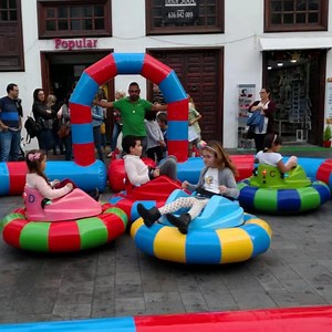 [Hot Item] Qiqu Outdoor Playground HDPE Kids Inflatable Electric Bumper Cars for Sale