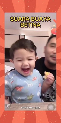 FEMALE CROCODILE VOICE 😭 #abeabeabe #cutebaby #abecekut #abedaily #familytime #familyvlog #family