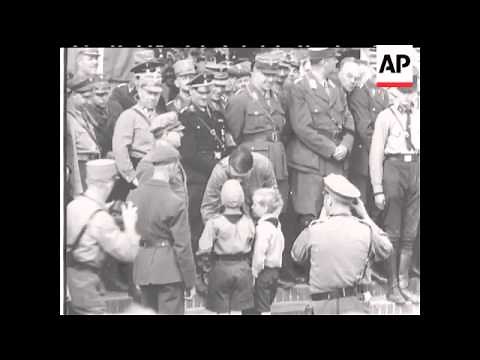 GERMAN KIDS MARCH PAST HITLER - SOUND