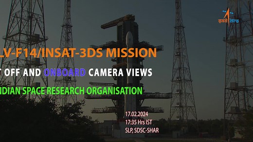 20K views · 2.9K reactions | GSLV-F14/INSAT-3DS Mission: Onboard views | ISRO - Indian Space Research Organisation | Facebook