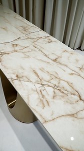 2.8K views | Transform your entryway with the timeless beauty of a white console table and gold legs, making it a perfect centerpiece for your home ✨ Console Table 210058 | Furniture Republic | Facebook