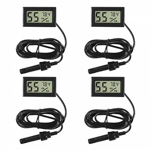 [Hot Item] Mini Digital Hygrometer Thermometer Gauge with Probe Tpm-10 LCD Display Temperature Fahrenheit Humidity Meter for Incubator Reptile Plant Terrarium Humidor