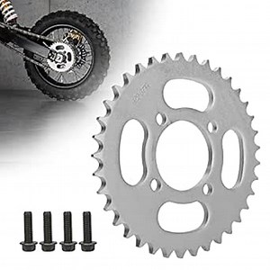 RUTU 428 Chain 37 Tooth 52mm Go Kart Sprocket,Steel Motorcycle Rear Sprocket for 50cc 90cc 110cc 125cc TaoTao tforce Roketa Coolster Buyang Kymco Kazuma Sunl Chinese ATV Dirt Pit Bike Quad