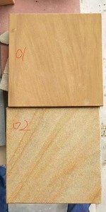 [Hot Item] Natural Polished Light Yellow Wooden Sandstone Flooring Tile Swimming Pool Copying