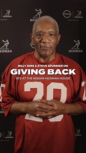 1978 Heisman Trophy winner Billy Sims and 1966 Heisman Trophy winner Coach Steve Spurrier speak on the importance of giving back. #Heisman #MoreThanATrophy | The Heisman Trophy