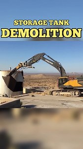 Aboveground Storage Tank (AST) demolition #desertdemo #ctienviro #construction #safetyfirst #itsgoingdown | CTI Environmental Inc.