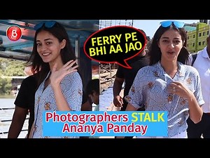 Ananya Panday STALKED By Photographers At The Jetty