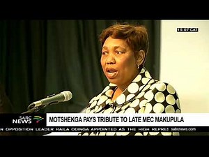Minister Angie Motshekga pays tribute to Makupula