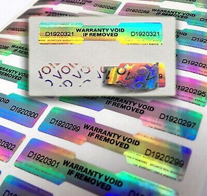 [Hot Item] Manufacturer with Qr Code Customized Hologram Void Label