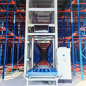 [Hot Item] Intelligent Flexible Shuttle with 4 Direction and Agv Asrs Rack Suitable for Large Quantities But Less Skus of Good