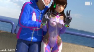 overwatch, d.va, lvl3toaster, 16:9, 1girls - Rule 34 XYZ