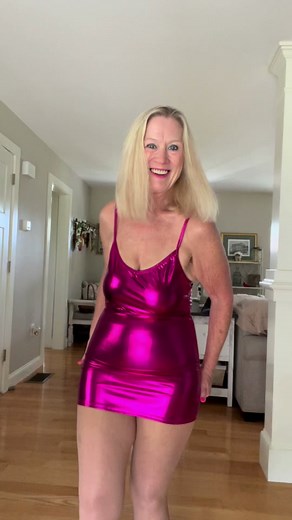 Older Mature Dancing In Tight Purple Dress #mature #mom #granny #fitness #grandma