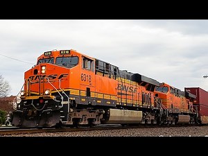 BNSF ES44AC Gevo #6318 leads 265 w/ K5LLA horn 😯😯🙌🏾💯
