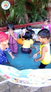 Making a splash at our preschool summer camp pool party! ☀️🌊 #summerfun #preschoolers #poolparty | The Evolvers Nest Preschool