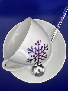 Three-piece Tea Set "snowflake" - Etsy