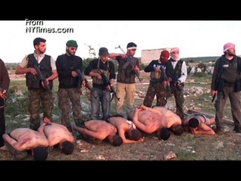Graphic video: Rebels execute Syrian soldiers