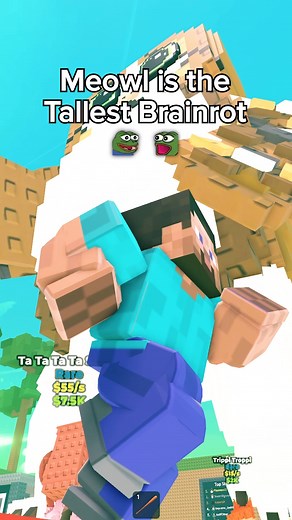 MEOWL IS THE TALLEST BRAINROT in Steal a Brainrot Roblox Shorts Tallest Secret Live Admin Abuse Meowl Brainrot Avatar Glitch! In steal a brainrot roblox, shogoz joins a live admin abuse event and faces meowl, the tallest brainrot and meowl brainrot, as meowl uses a tall avatar glitch and steal a brainrot avatar glitch to fling and send shogoz flying across the map. The tall avatar glitch steal a brainrot moment becomes one of the most chaotic highlights of steal a brainrot roblox live admin abus
