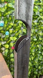 2.8K views · 45 reactions | "Other welders have not mastered the technique of cutting metal at orthogonal angles (90 degrees)." #welding #tricks #skill #reelsfb | Welder art | Facebook