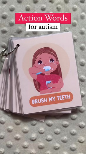 13K views · 18 reactions | Action Words flashcards for Autism. We can customize any of your kiddos needs. ❤️ | LeMarae's | Facebook