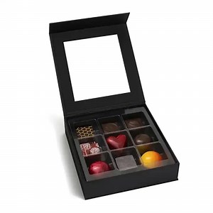 [Hot Item] Custom Black Cardboard Boxes for Sweet Treat Packaging