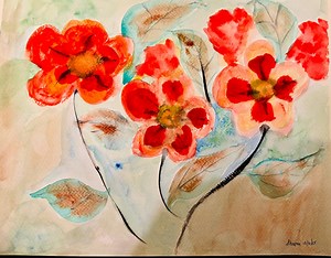 Ein Originalaquarell namens Feuerrad im Wind - Etsy.de