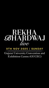 Ahmedabad, get ready to dream National Award-winning singer Rekha Bhardwaj brings her soulful magic live on stage — from Namak Ishq Ka to Kabira, Darling to Tere Ishq Mein. A voice that blends Sufi, Ghazal, and Bollywood into pure poetry. Experience an unforgettable evening of music, emotion, and magic. This isn't just a concert — it's a communion. 🌹 9th November 2025 Gujarat University Convention & Exhibition Centre Limited tickets on District #RekhaBhardwajLive #AhmedabadEvents #SufiMusic #Bo