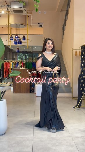 Which one are you? 1. The comfy jumpsuit type 2. The bodycon glam type 3. The sexy elegance type Outfit inspo for your besties cocktail! Shop all these glam at @monsoon.surat x @ammarra.official edit! Last few hours left! #sabhyabandwagon #fashionblogger #explore #indianblogger #reelkarofeelkaro #explorepage #reels #reelitfeelit #exploremore #trendingreels #glamour #glam #jumpsuit #blacklove #blackoutfit #blacksaree #blacksareelove #cocktail #cocktailoutfit | Sakshi Kokra Kanoi