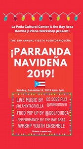 Join the Puerto Rican community at La Peña for a family-friendly...