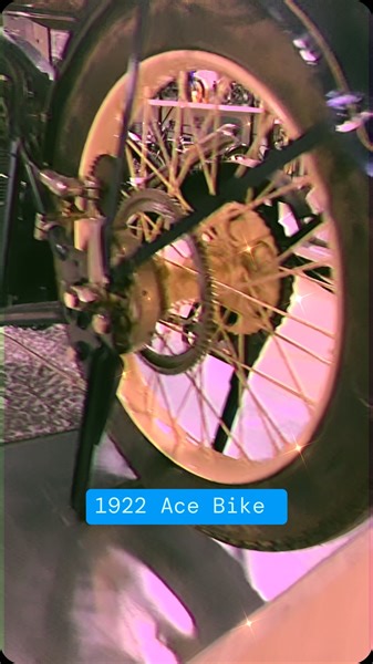 1922 Ace #bike #motorcycle #museum #motorcylepediamuseum #motorcyclemuseum #antiquemotorcycle #dionrunaroundsue | Motorcyclepedia Museum