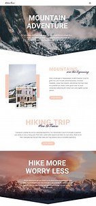 Mountain Adventure - Website Template by Nicepage
