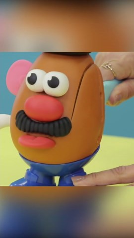 This Mr. potato head cake was real fun to cut into!