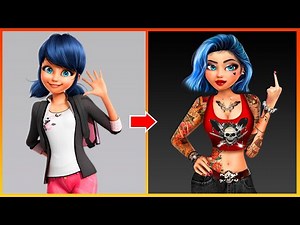 Miraculous: Ladybug Glow Up Into Bad Girl - Miraculous Cartoon Transformation