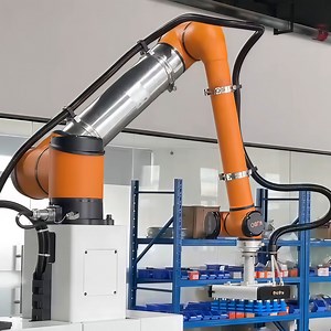 [Hot Item] Food Box Palletizing and Handling Workstation Aubo Is35 Collaborative Robot with Vacuum Suction Cup
