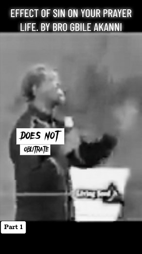 14K views · 496 reactions | EFFECT OF SIN ON YOUR LIFE| Part 1 - Bro Gbile Akanni @gbileakannimessage | FOJ Media | Facebook