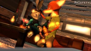 Officer Judy Hopps fucking with Nick Wilde