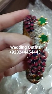 Beautiful bangle with semi precious stones ✨ To book your order mail us at weddingoutfits@gmail.com OR whatsapp at +923244454443 OR Inbox us #jewelry #banglelove #silver #semipreciousstones | Wedding Outfits | Facebook