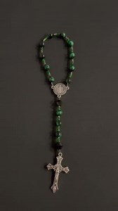 Green & Black Pocket Rosary: One Decade Travel Rosary - Etsy