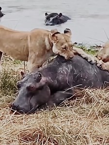 153K views · 588 reactions | Lion and hippopotamus | Dalvis Madagascar Page | Facebook