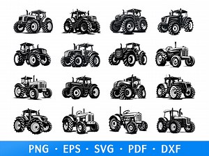 Tractor SVG Cut Files Bundle: Farm Life Clipart (digital Download) - Etsy