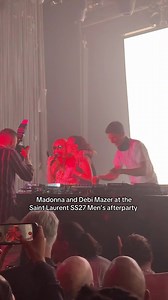Madonna and Debi Mazar at Saint Laurent SS27 afterparty