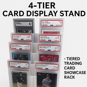 4-tier Card Display Stand: Standard, Magnetics, PSA, BGS, SGC Slab Showcase Rack - Etsy