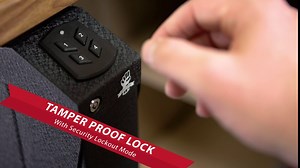 MIGHTYHAND GS1 Handgun Safe with Keypad Lock, Auto-Open Drop Down Drawer, Code Access & Keys | Fast-Action Auto-Open Personal Pistol Safe for Bedside, Desk, Nightstand, Vehicle, or Wall Mount