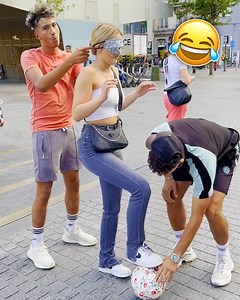 Blindfold Football Prank ⚽️😂 | No One Cares Videos
