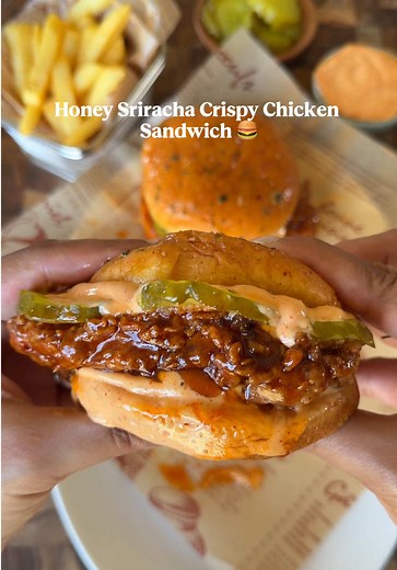 Honey Sriracha Crispy Chicken Sandwich Recipe