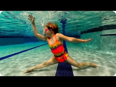 Flips Splits and Tricks in the Swimming Pool