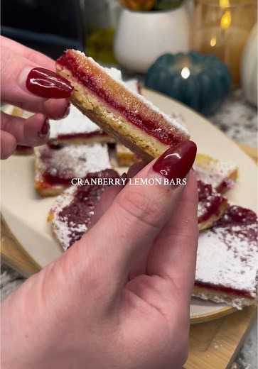 Delicious Cranberry Lemon Bars Recipe for Thanksgiving