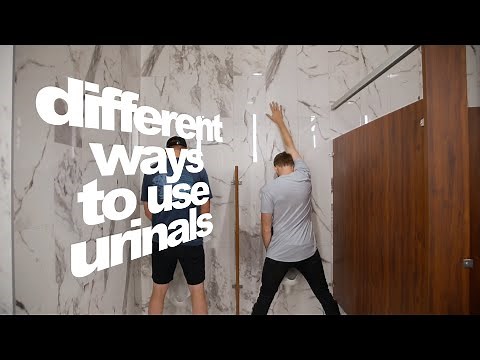 10 WAYS TO PEE IN A URINAL [for men only]