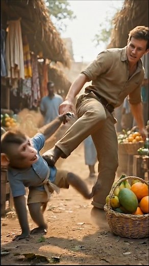 A Poor Baby Monkey’s Struggle for Life | Emotional Story of Hard Work & Family 🐒💔 #babymonkey #rimo