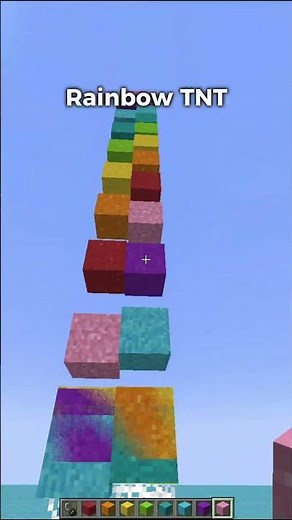 Minecraft Rainbow 🌈 TNT #minecraft
